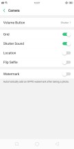 App settings, iOS style - Oppo Realme 1 review