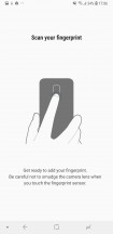 Fingerprint enrollment - Samsung Galaxy A6+ (2018) review