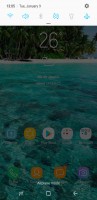 notification shade - Samsung Galaxy A8 (2018) review