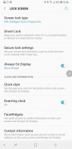 Lockscreen settings - Samsung Galaxy Note9 review