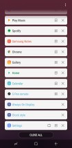 Notifications • Toggles • Toggle grid options • Task switcher: List view - Samsung Galaxy Note9 review