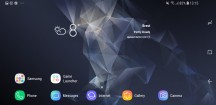 In landscape: Homescreen - Samsung Galaxy S9+ review