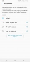 Sound settings - Samsung Galaxy S9+ review