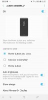More AOD settings - Samsung Galaxy S9 review