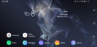 In landscape: Homescreen - Samsung Galaxy S9 review