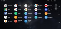 In landscape: App drawer - Samsung Galaxy S9 review
