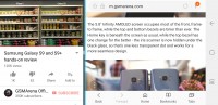 Multi-window in landscape - Samsung Galaxy S9 review