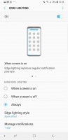 Edge lighting - Samsung Galaxy S9 review