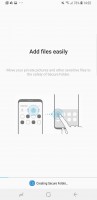 Secure folder: Creating in process - Samsung Galaxy S9 review