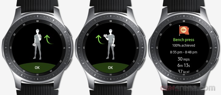 samsung galaxy watch active exercise list