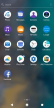 App drawer - Sony Xperia XA2 Plus review