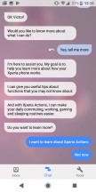 Xperia Assistant main chat interface - Sony Xperia XZ2 review
