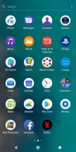 App drawer - Sony Xperia XZ3 hands-on review