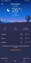Weather - Sony Xperia XZ3 review