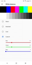 Best custom white point settings - Sony Xperia XZ3 review