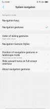System navigation options - vivo NEX Dual Display review