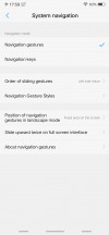 Navigation settings - vivo NEX S review