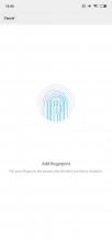 Fingerprint set-up - Xiaomi Mi 8 Lite review