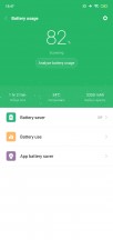Battery menu - Xiaomi Mi 8 Lite review
