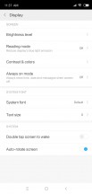 Display settings - Xiaomi Mi 8 SE review
