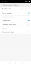 Home screen settings - Xiaomi Mi 8 SE review