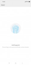 Fingerprint enrollment - Xiaomi Mi 8 review
