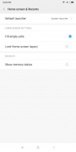 Home screen settings - Xiaomi Mi Mix 2s review