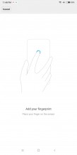 Setting up a fingerprint - Xiaomi Mi Mix 2s review
