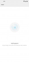 Fingerprint enrollment - Xiaomi Pocophone F1 review