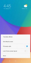 Launcher settings - Xiaomi Redmi 5 review