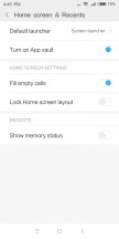 Home Screen and recent options - Xiaomi Redmi 5 review