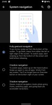 System navigation options - Android Q Beta review