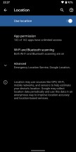 New Location and Security menus - Android Q Beta review