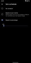 Battery menu with new Battery saver options - Android Q Beta review