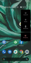 Enter key on lock screen, Emergency button in Power menu - Android Q Beta review