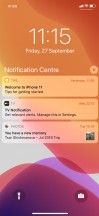 Notification Center - Apple iPhone 11 review