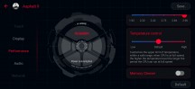 Armoury Crate Performance settings - Asus ROG Phone II review