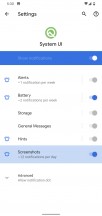 App notification settings - Google Pixel 4 Xl review