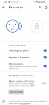 Setting up face unlock - Google Pixel 4 review