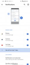 Recent notifications - Google Pixel 4 review