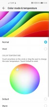 Color temperature settings - Honor View 20 Long Term review