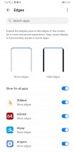 Edges settings - Huawei Mate 30 Pro review