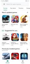 Play Store with edges hidden - Huawei Mate 30 Pro review