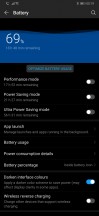 Dark theme option is in Battery settings - Huawei P30 Pro long-term review