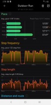 Outdoor running workout stats - Mobvoi TicWatch Pro 4G LTE review