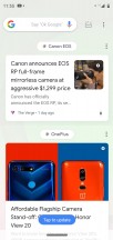 Google feed - Motorola Moto G7 Play review