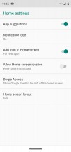 Launcher settings - Motorola Moto G7 Play review