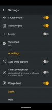Camera menus and options - Motorola Moto G7 Plus review