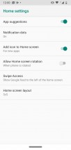 Launcher settings - Motorola Moto G7 Power review