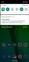 Notification shade - Motorola Moto G7 review